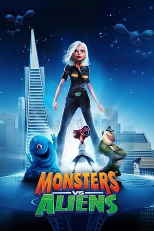 Monsters vs. Aliens (2009) Dual Audio Hindi 300MB HD Poster Download - filmyfly